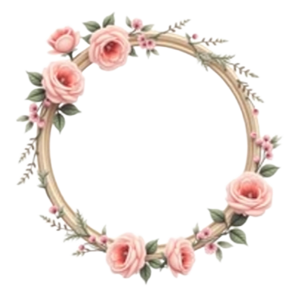 Vintage Floral Wreath